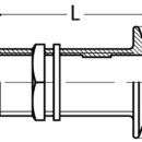 Seacock low edge yellow brass 2"