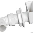 In plastica bianca con protezione e portagomma a 90°.