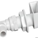 In plastica bianca con protezione e portagomma a 90°.