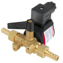 Normalmente chiusa.Direttiva EMC 2014/30/EU (EN 6100-6-3:2007+A1:2011).Permette di intercettare a distanza con comando elettrico l’erogazione del carburante, provvisto anche di comando manuale.Completo di niples per il tubo di gomma da mm 8/10, raccordo per tubo di rame da mm 10 e piastrina di fissaggio con bulloni. IP65.