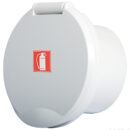 Atto ad alloggiare il comando flessibile 17.450.90/91 o altro similare per intercettazione di emergenza o azionamento estintore.