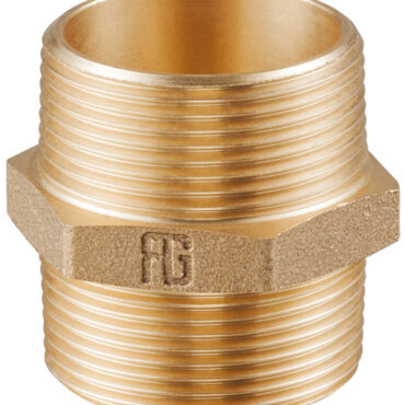 GUIDI bronze double nipple M-M 1/4"