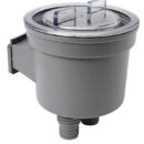 Carcassa in tecnopolimero con coperchio a vite trasparente.Elemento filtrante estraibile in acciaio inox.Il filtro è dotato di un supporto a scatto per poterlo rimuovere facilmente.