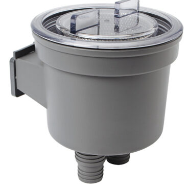 Carcassa in tecnopolimero con coperchio a vite trasparente.Elemento filtrante estraibile in acciaio inox.Il filtro è dotato di un supporto a scatto per poterlo rimuovere facilmente.