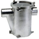 Completamente in acciaio inox AISI 316. Coperchio ispezionabile in materiale trasparente.