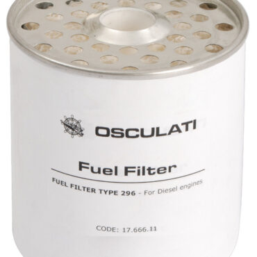 Filtro separatore acqua-carburante. Costruito in accordo con norma ISO 10088.Testa + vaschetta con scarico acqua fabbricati in alluminio.