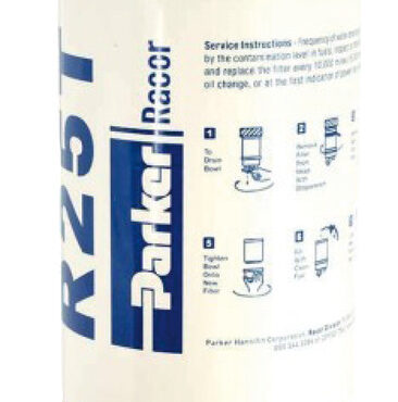 Separatori acqua-carburante, adatti solo per gasolio. Venduti con cartuccia da 10 micron, disponibili cartucce da 30 micron.