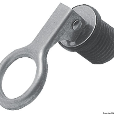 In acciaio inox, con gommino in neoprene. Adattabile a tutte le boccole Ø 22 mm.