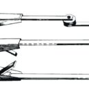 SS adjustable telescopic wiper arm 455/615 mm