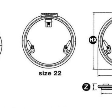 Con sporgenza di soli 25 mm dalla coperta. Approvati CE per AREA 2.