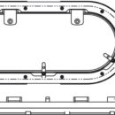 Carcassa in nylon con ghiera esterna di finitura e zanzariera. Fermi regolabili. Vetro acrilico fumè.Fissaggio con viti invisibili. Spessore murata 6-35 mm.Omologato CE.