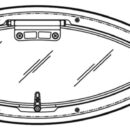 Carcassa in nylon con ghiera esterna di finitura e zanzariera. Fermi regolabili. Vetro acrilico fumè.Fissaggio con viti invisibili. Spessore murata 6-35 mm.Omologato CE.