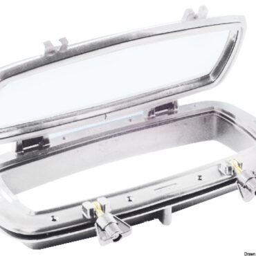 Completamente inossidabili, controghiera in nylon, con scolacqua incorporato.