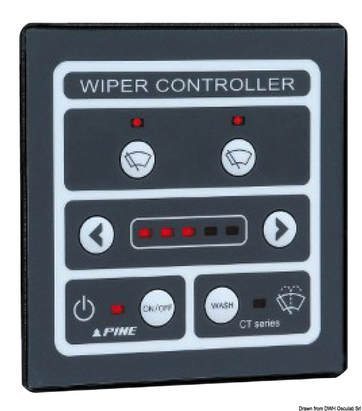 Smart control panel for 2 windshield wipers