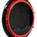 Guarnizioni nitriliche di tenuta. Approvata per utilizzo su imbarcazioni di salvataggio. Completamente in nylon, sopporta massima pressione dall’interno di 0,46 kg/cm² = 6,5 PSI.