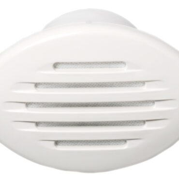 Carcassa in ABS bianco, montaggio dall’esterno.