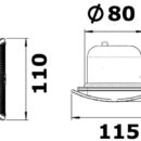 Tromba ad alta potenza con eccellente resa sonora. Mascherina removibile e carcassa integrale in ASA bianco UV resistente. Montaggio dall’esterno.