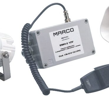 Horn/whistle w/2 waterproof speakers 24 V