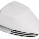 Supporto in acciaio inox. Carcassa in ABS, linea compatta.