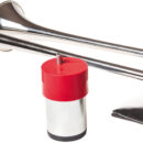 Modello Ponente a doppio corno in acciaio inox, estremamente potente.