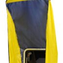 Consente una ventilazione ottimale. Universale sia per scafi a vela sia a motore, adattabile a qualsiasi passauomo o scafo. Completamente in nylon colorato. Smontabile in pochi secondi, completa di custodia.