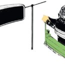 Da innestare sulle draglie, in polietilene bianco. Modello universale, montaggio e smontaggio istantaneo.