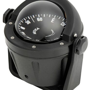 Sospensione semi - cardanica interna. Compensazione incorporata, con schermo anti riflesso. Completa di illuminazione notturna. Gradazione di lettura di 5°.