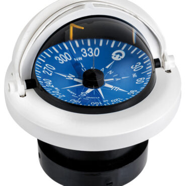 RIVIERA compass 4" enveloping opening white/blue topview