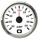 Completo di SHUNT 8/32 V, applicabile alla maggior parte degli amperometri sul mercato. Dotato di quadrante retroilluminazione sia rossa sia gialla.