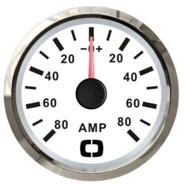 Completo di SHUNT 8/32 V, applicabile alla maggior parte degli amperometri sul mercato. Dotato di quadrante retroilluminazione sia rossa sia gialla.
