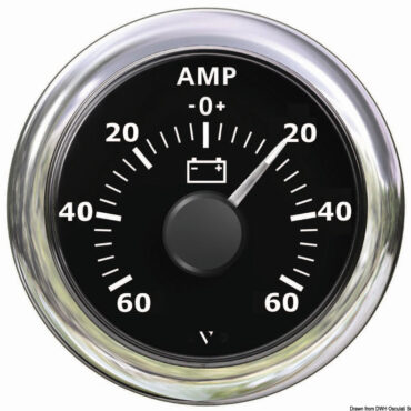 Ammeter black-60 A +60 A