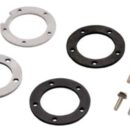 Kit metal ring nuts and fastening seals