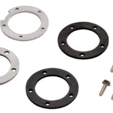Kit metal ring nuts and fastening seals