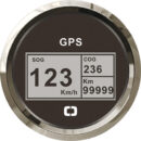 Non richiede trasduttore ed è fornito completo di antenna GPS 32 canali.- Tipo 1: Spidometro / bussola: indica in modo analogico la velocità 0-45 nodi ed in digitale la rotta bussola (di grado in grado).- Tipo 2: Spidometro / totalizzatore / bussola: indica in modo digitale la velocità 0/999 nodi, Km/h o MPH, la distanza percorsa fino a 99999 miglia e la rotta bussola (di grado in grado).Quadrante retroilluminazione sia rossa sia gialla.