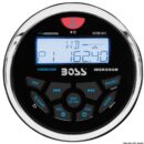 Radio AM/FM con sistema RDS. Ingressi USB e AUX 3,5 mm sul retro (collocabili in plancia mediante accessorio 29.530.08).Connessione Bluetooth per audio streaming; display TFT matrice attiva, protezione IPX6. Potenza RMS 150 W, picco 63 W per canale.Alimentazione 12 V, assorbimento 15 A. Diametro foro 76 mm, profondità incasso 111 mm.