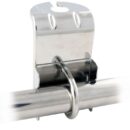 In acciaio inox elettrolucidato, per tubi 22/30 mm.