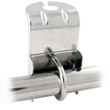 In acciaio inox elettrolucidato, per tubi 22/30 mm.