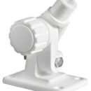 Realizzata in nylon bianco con bloccaggio a pomello