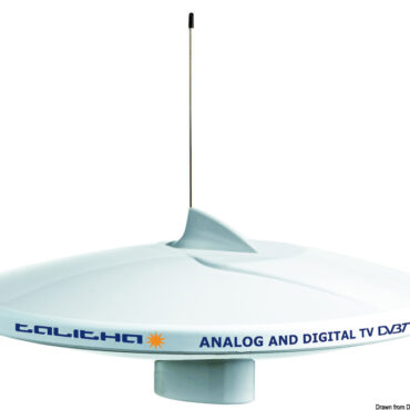 GLOMEX Talitha AGC/DAB AM-FM TV antenna white