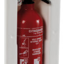 Progettato per gli estintori ANAF da 1 kg che si inseriscono nel vano a pressione, senza necessità di alcun tipo di aggancio.