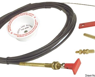 Formato da: attuatore meccanico + cavetto 17.450.90 lunghezza 6 m accorciabile + vano 17.450.96; per estintori 31.515.03/05.