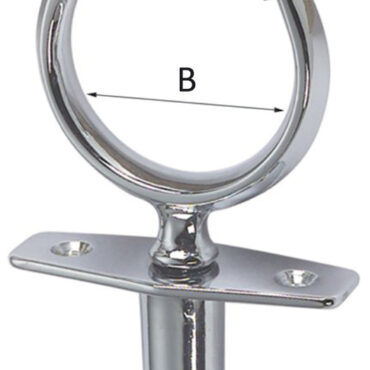 E’ provvisto di boccola cieca, particolarmente adatto per gli scafi in plastica con intercapedine. Lo scalmo si innesta a baionetta. E’ una valida alternativa a molti scalmi in plastica che si rompono facilmente. La boccola é a supeficie larga per coprire eventuali fori di precedenti boccole in plastica.