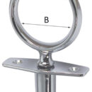 E’ provvisto di boccola cieca, particolarmente adatto per gli scafi in plastica con intercapedine. Lo scalmo si innesta a baionetta. E’ una valida alternativa a molti scalmi in plastica che si rompono facilmente. La boccola é a supeficie larga per coprire eventuali fori di precedenti boccole in plastica.