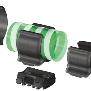 Sono composte da una base di misura standard che può essere avvitata o incollata.La clip entra a scatto nella base e può essere disinserita con lo stesso metodo.Nella base è ricavato un passaggio per completare la clip con una fascetta fermacavi.Base in nylon/fibra di vetro. Clip in resina acetalica copolimero (POM).