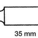 Con perno a scatto in ottone per remi Ø 35 mm.