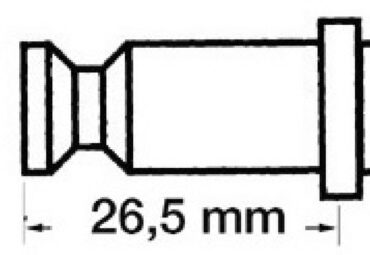 Con perno a scatto in ottone per remi Ø 35 mm.