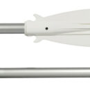 Con pala in plastica bianca, manicotto e cappuccio terminale.