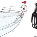 In ottone cromato, con fissaggio a morsetto. Universale per tubi con Ø mm 22/25.