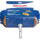 Struttura in legno marino verniciato ai poliuretani, bordo antiurto, fibre in poliestere di alta qualità, attacco a scatto in alluminio anodizzato. Disponibili in 2 misure: 8" e 10".