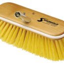 Struttura in legno marino verniciato ai poliuretani, bordo antiurto, “fibre premium”, attacco angolato a scatto in alluminio. Disponibili in 2 diverse dimensioni.